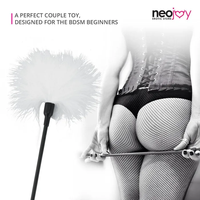 Anal Neojoy Neojoy Feather white Tickler white 1496 inch 38 cm