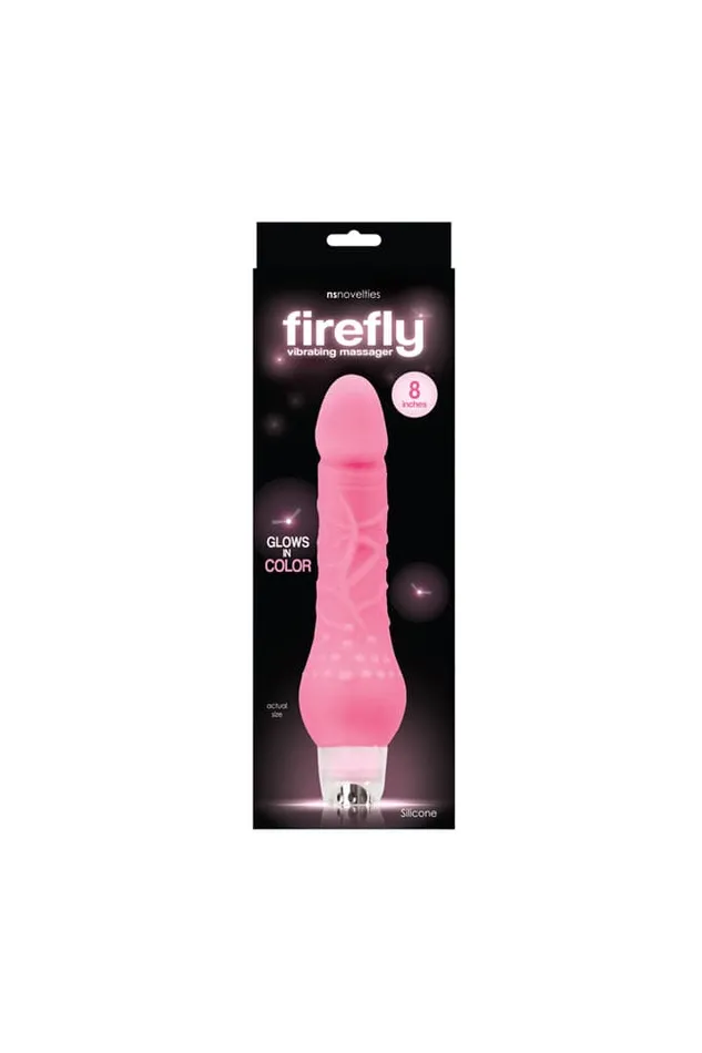 NS Novelties Firefly 8 Inch Vibrating Massager Pink NS Novelties Anal