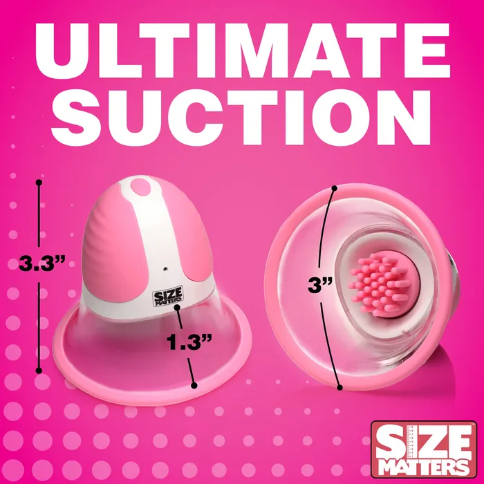 Female Sex Toys Size Matters 10X Rotating Silicone Nipple Suckers with 4 Attachments