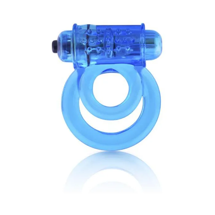 Screaming O Couples Double O 6 Speed Vibrating Cock Ring Blue