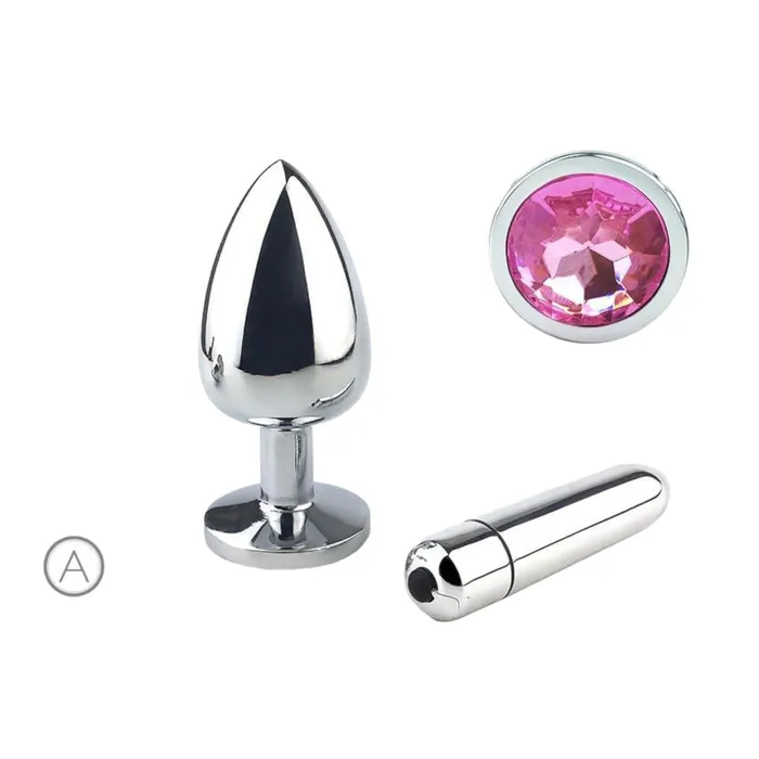 Love Plugs Female Sex Toys Cute Pink Princess Plug With Vibrator