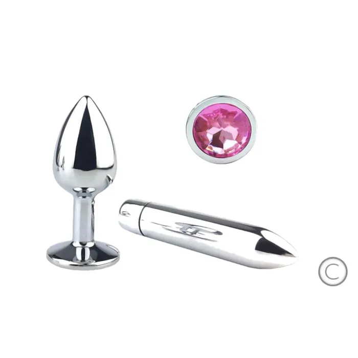Love Plugs Female Sex Toys Cute Pink Princess Plug With Vibrator
