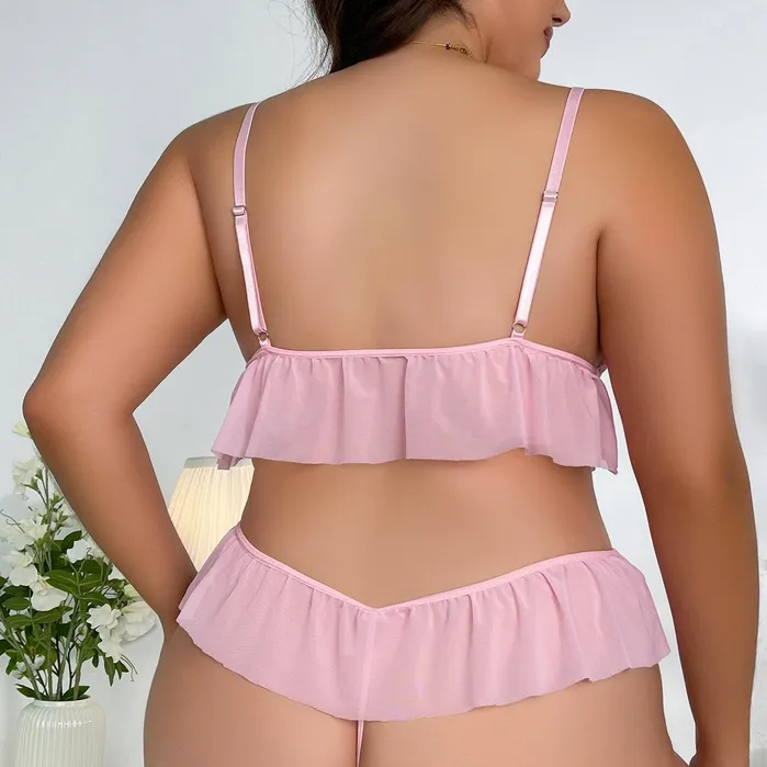 Plus Size Tickled Pink Plus Size Lingerie Sinderella