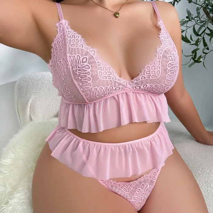 Plus Size Tickled Pink Plus Size Lingerie Sinderella