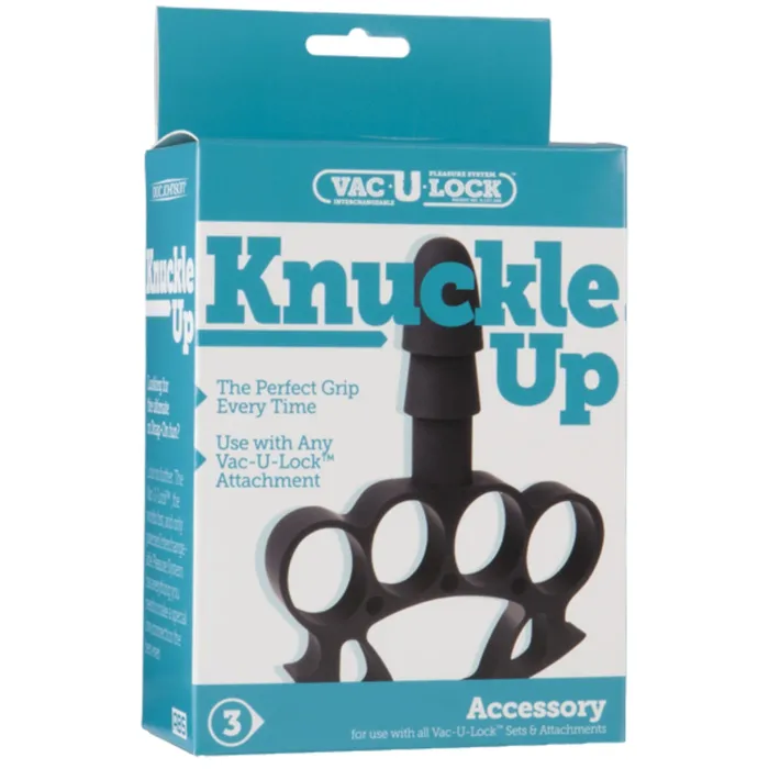 VacULock Knuckle Up Plug Accessory Black VacULock Anal