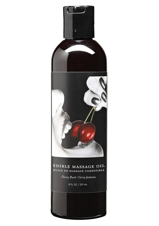 Hemp Seed Body Care Couples Earthly Body Hemp Seed Edible Massage Oil Cherry Burst