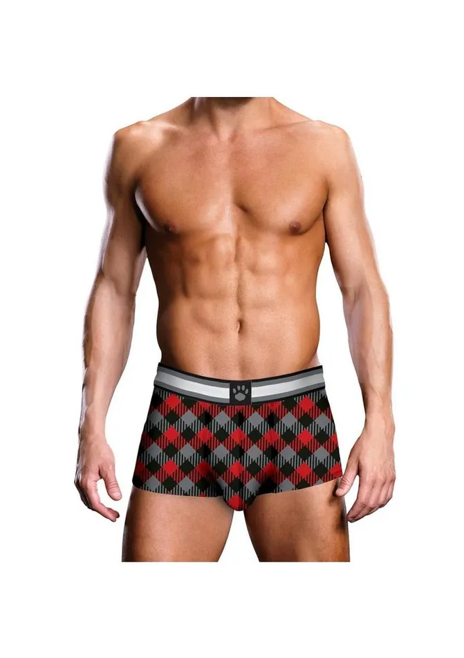 Prowler Tartan 1 Trunk Sm BlkRed Fu23 Prowler Vibrators