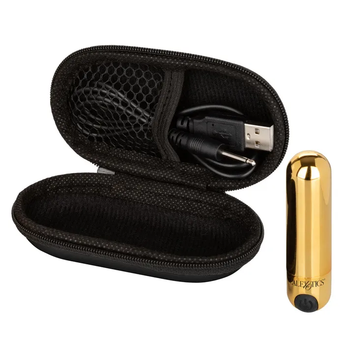 Female Sex Toys CalExotics Rechargeable Hideaway Bullet Gold
