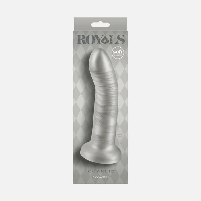 NS Novelties Anal Royals Charlie Non Vibrating Dildo 7 inch178cm Metallic Champagne NS Novelties Anal Royals Charlie Non Vibrating Dildo 7 inch178cm Metallic Champagne