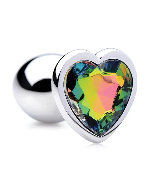 Anal Booty Sparks Booty Sparks Rainbow Prism Heart Anal Plug Small