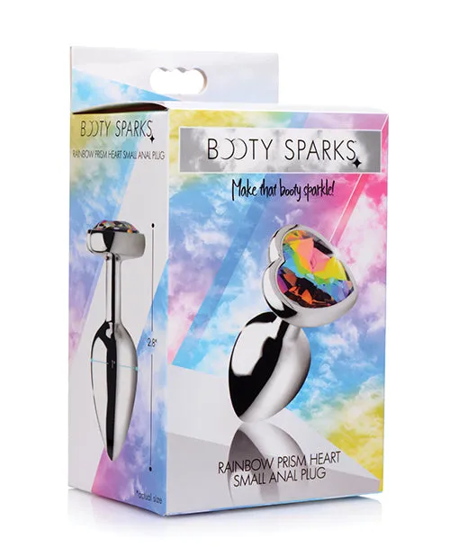 Anal Booty Sparks Booty Sparks Rainbow Prism Heart Anal Plug Small