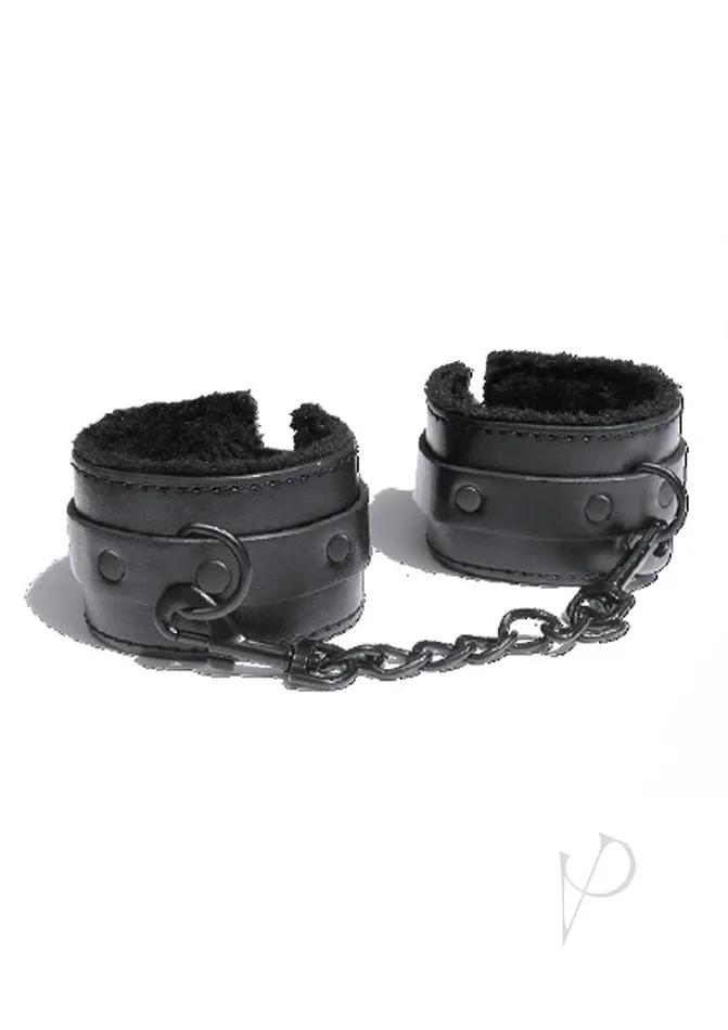Anal Sex And Mischief Sex and Mischief Shadow Fur Handcuffs Black