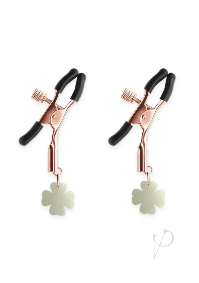 Bound Bound Nipple Clamps G4 Iron Glow in the Dark Rose Gold Female Sex Toys Bound Bound Nipple Clamps G4 Iron Glow in the Dark Rose Gold Female Sex Toys