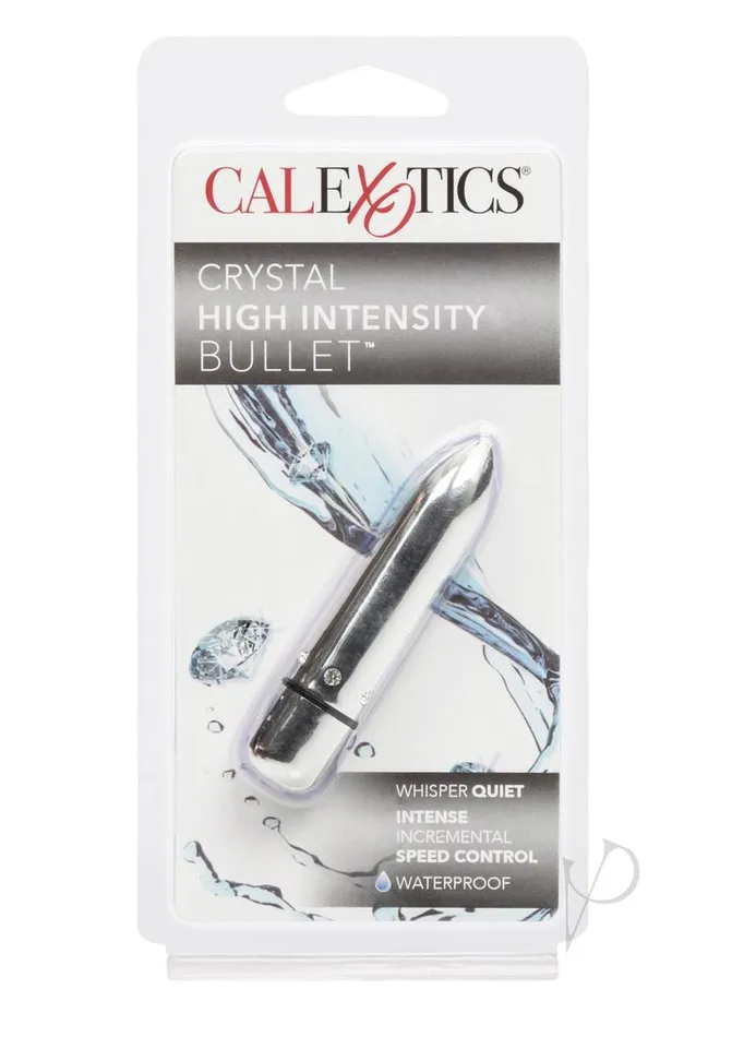 Bullets Crystal High Intensity Bullet Silver Female Sex Toys