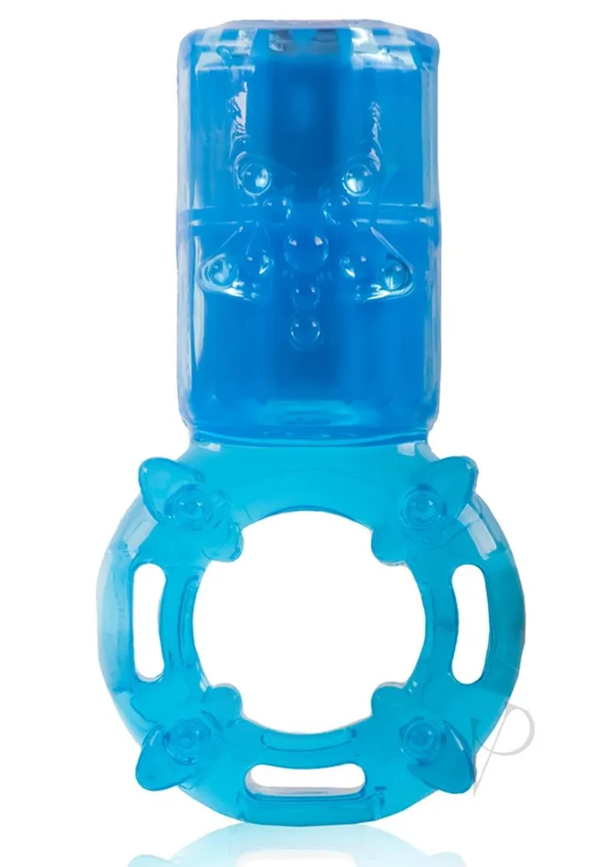 Charged Big OMG Vibrating Ring USB Rechargeable Waterproof Blue Charged Female Sex Toys