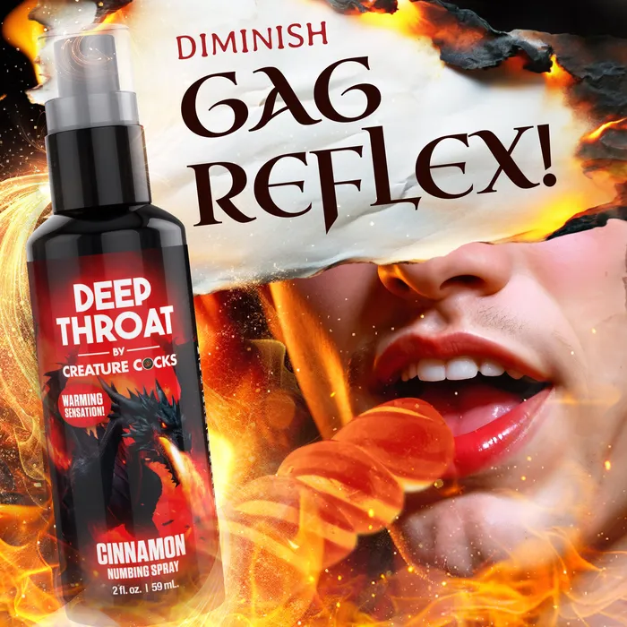 Deep Throat Cinnamon Numbing Spray Creature Cocks Male Sex Toys