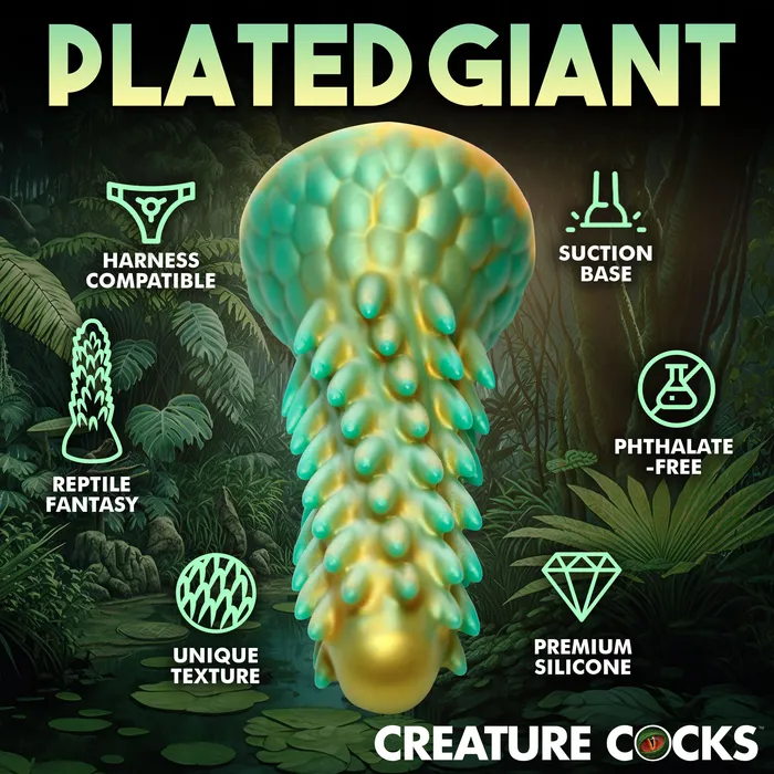 Dildos Creature Cocks Stegosaurus Spiky Reptile Silicone Dildo