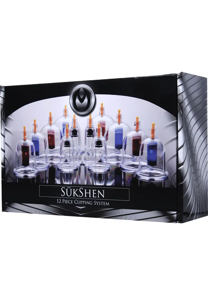 Female Sex Toys Master Series Master Series Sukshen 12 Piece Cupping System