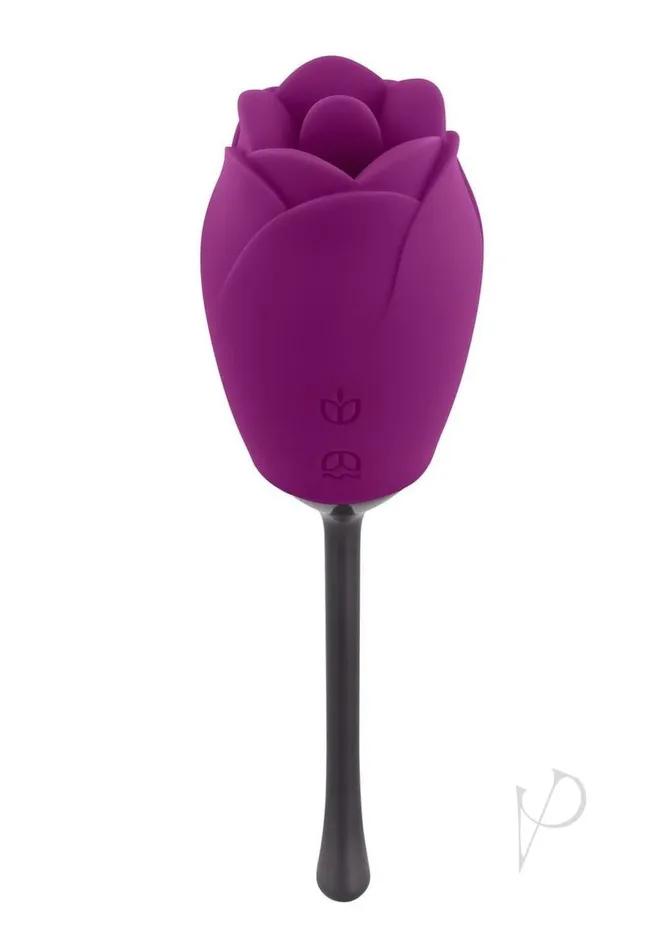 Female Sex Toys Playboy Playboy Petal Rechargeable Silicone Clitoral Stimulator Purple