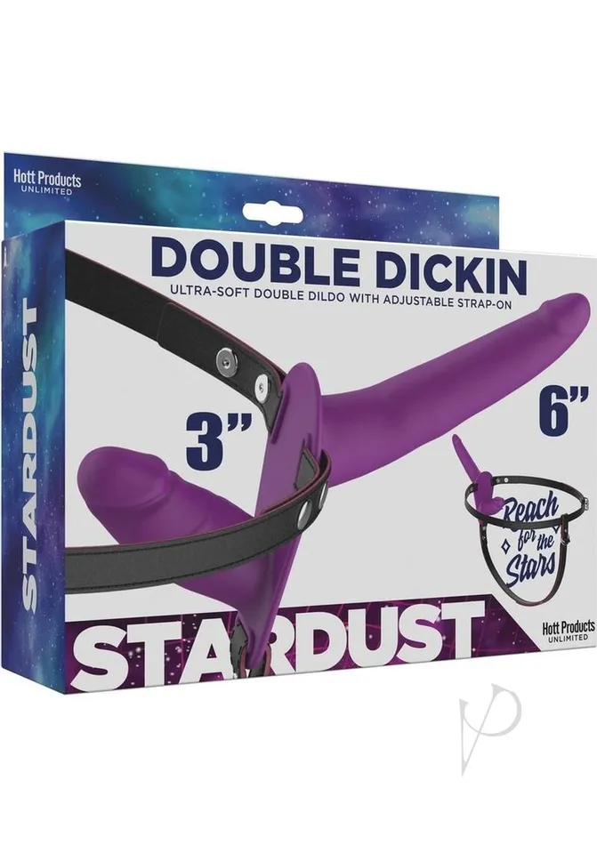 Female Sex Toys Stardust Stardust Double Dickin Silicone Double Dildo StrapOn Purple Female Sex Toys Stardust Stardust Double Dickin Silicone Double Dildo StrapOn Purple