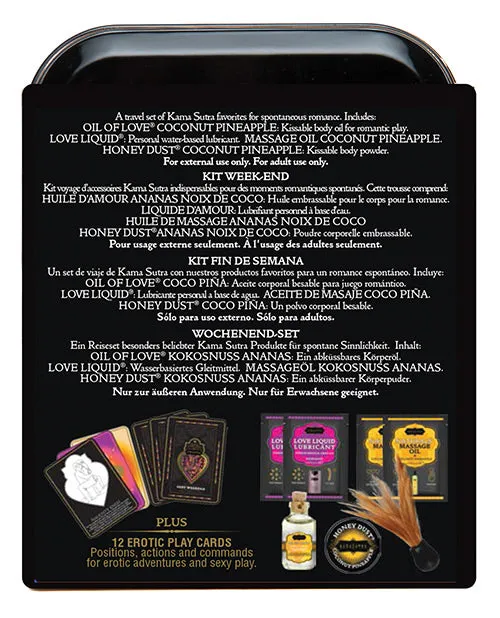 Gift Sets And Travel Kits Kama Sutra Weekender Kit Coconut Pineapple Couples