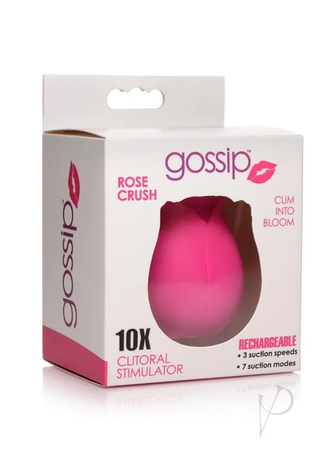 Gossip Rose Crush 10X Rechargeable Silicone Clitoral Stimulator Pink Gossip Female Sex Toys Gossip Rose Crush 10X Rechargeable Silicone Clitoral Stimulator Pink Gossip Female Sex Toys