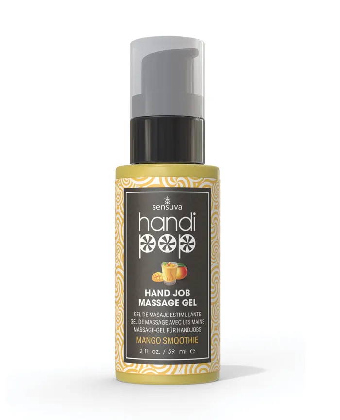Handi Pop Enhancers HandiPop Edible Hand Job Massage Gel Mango Smoothie 2oz Handi Pop Enhancers HandiPop Edible Hand Job Massage Gel Mango Smoothie 2oz