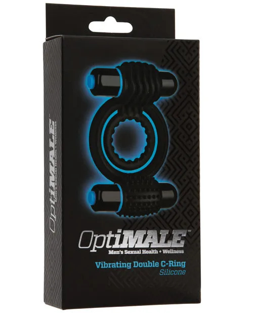 Male Sex Toys Opti Male OptiMALE Silicone Vibrating Double Cock Ring with Dual Bullets Black Male Sex Toys Opti Male OptiMALE Silicone Vibrating Double Cock Ring with Dual Bullets Black