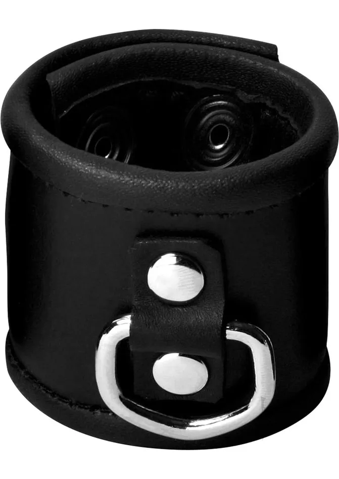 Male Sex Toys Strict Ball Stretcher with DRing Black Strict