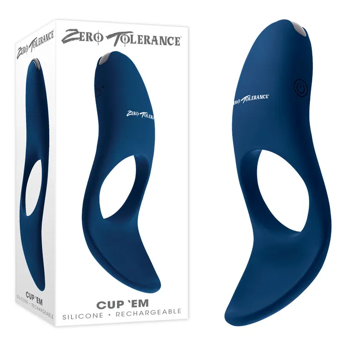 Male Sex Toys Zero Tolerance CUP EM Vibrating Cock Ring Zero Tolerance