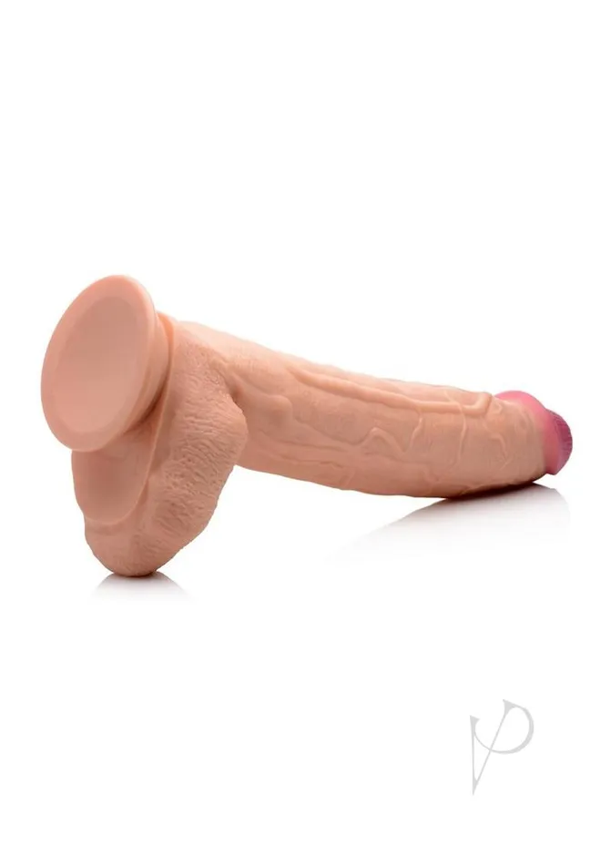 Master Cock Dildos Master Cock Raging Rhino Veiny 17in Dildo Vanilla