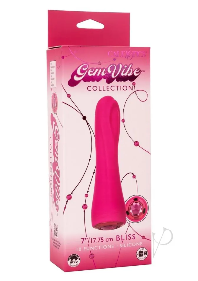 Vibrators Gem Vibe Collection Bliss Rechargeable Silicone GSpot Vibrator Pink Gem Vibe Vibrators Gem Vibe Collection Bliss Rechargeable Silicone GSpot Vibrator Pink Gem Vibe