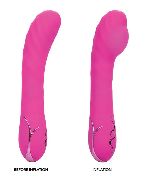 Vibrators Insatiable G Inflatable GWand Silicone Rechargeable Vibrator Pink Insatiable G