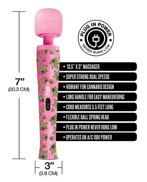 Vibrators Stoner Vibes Stoner Vibes Wacky Weed Wand Massager Pink Kush Vibrators Stoner Vibes Stoner Vibes Wacky Weed Wand Massager Pink Kush