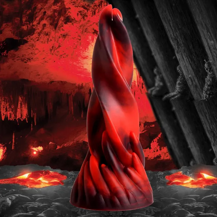XR Brand Hell Kiss Twisted Tongues Silicone Dildo Female Sex Toys