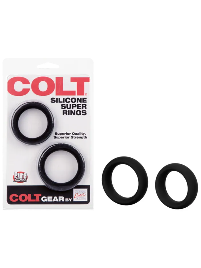 CalExotics Anal Colt Silicone Super Rings Black