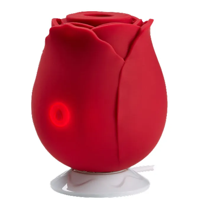 Cloud 9 Novelties Vibrators Rose Suction Stimulator Red