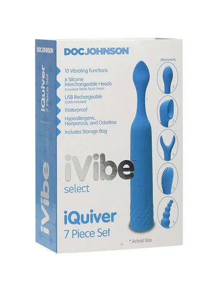 Doc Johnson Couples iVibe Select iQuiver 7 Piece Set Periwinkle Doc Johnson Couples iVibe Select iQuiver 7 Piece Set Periwinkle