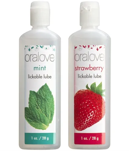 Doc Johnson Vibrators Oral Love Dynamic Duo Strawberry and Mint