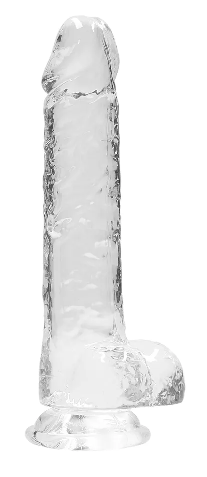Female Sex Toys Shots RealRock 8 Inch Realistic Dildo With Balls Translucent Female Sex Toys Shots RealRock 8 Inch Realistic Dildo With Balls Translucent