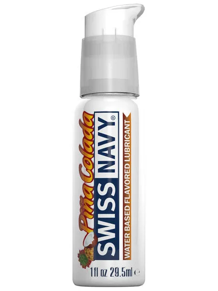 Lubricants Swiss Navy Pina Colada Flavored Lubricant 1oz Swiss Navy