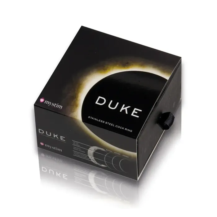 MyStim MyStim Duke Stainless Steel Polished Cock Ring Male Sex Toys