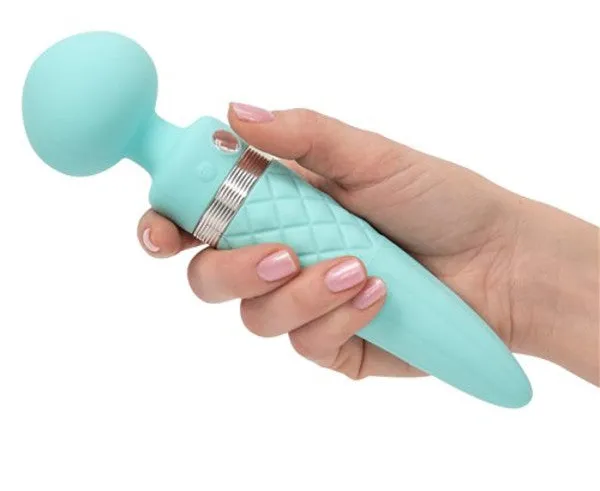 Pillow Talk Sultry Dual Ended Massager Teal BMS Factory Vibrators