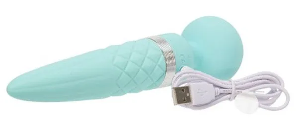 Pillow Talk Sultry Dual Ended Massager Teal BMS Factory Vibrators