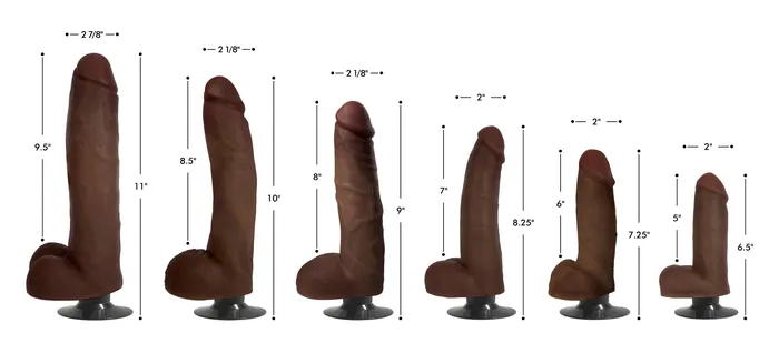 Dildos Curve Toys Jock Dark Vibrating Dildo with Balls 8 Inch
