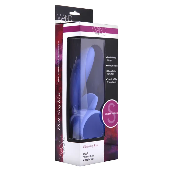 Fluttering Kiss Dual Stimulation Silicone Wand Attachment XR Brands Female Sex Toys