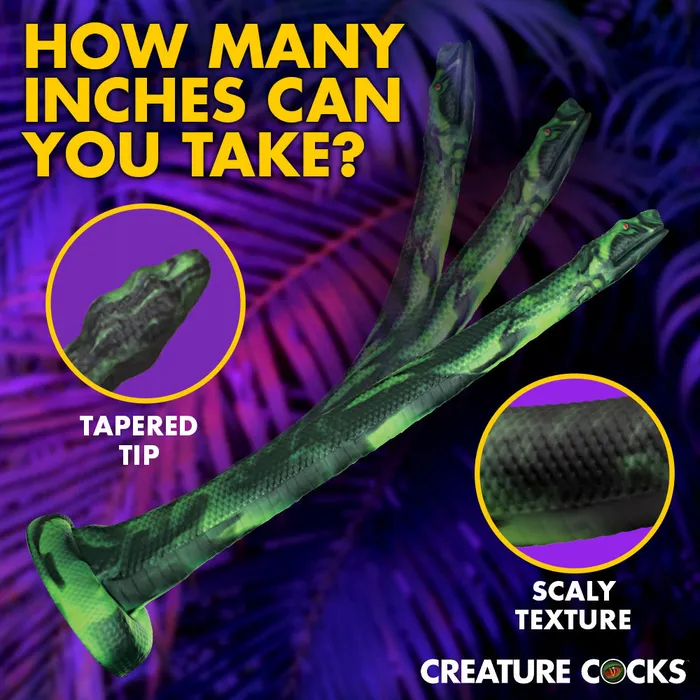Spitting Serpent Silicone Enema Snake XR Brands Female Sex Toys