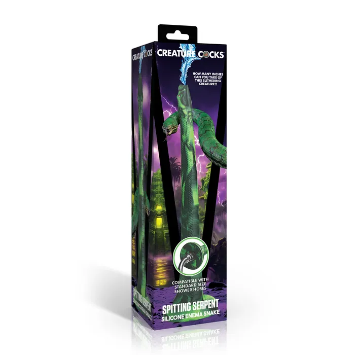 Spitting Serpent Silicone Enema Snake XR Brands Female Sex Toys