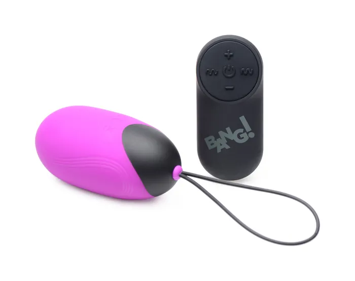 XR Brands Vibrators XL Silicone Vibrating Egg Purple